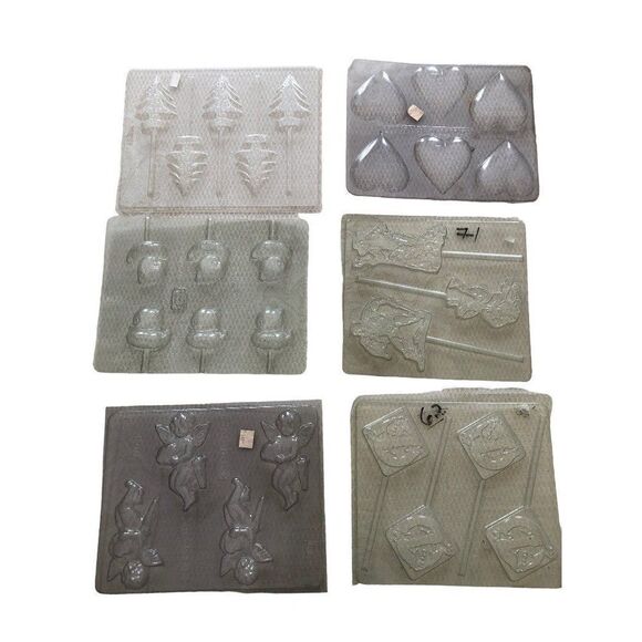 Vintage Other - Lot of 62 Vintage Plastic Molds Candy Chocolate Making